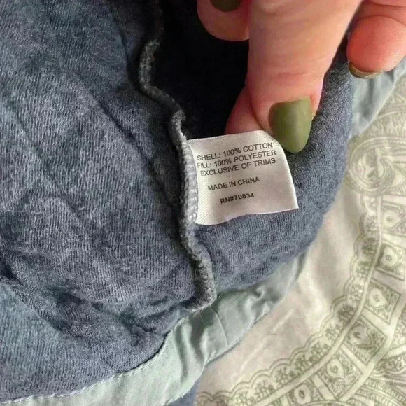 Orvis quilted zip up hoodie  blue size XL women’s outdoors jacket - Picture 8 of 9